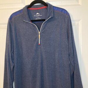 Tommy Bahama Men's Tobago Bay Half-Zip Sweatshirt - Dark Blue Size L